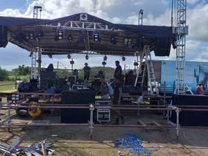 โครงเวทีแบบทรัสพร้อม<span class=keywords><strong>หลังคา</strong></span>สำหรับคอนเสิร์ตกลางแจ้ง โครงไฟเวที เต็นท์เวทีแบบทรัส - Product Image 4