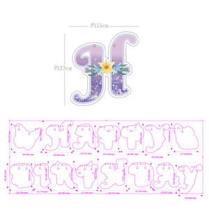 Décorations d'<span class=keywords><strong>anniversaire</strong></span> papillon violet papillon joyeux <span class=keywords><strong>anniversaire</strong></span> fête bannière pour papillon thème sexe révéler bébé douche déco - Product Image 6