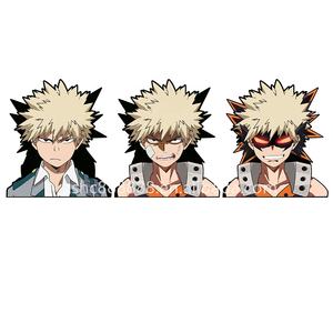 Pegatina de Katsuki Motion, pegatina de coche de anime <span class=keywords><strong>My</strong></span> <span class=keywords><strong>Hero</strong></span> <span class=keywords><strong>Academia</strong></span>, pegatinas impermeables de <span class=keywords><strong>Boku</strong></span> <span class=keywords><strong>No</strong></span> <span class=keywords><strong>Hero</strong></span> para coches, portátiles y decoración del hogar - Product Image 1