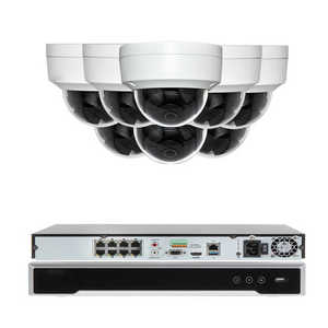 Hik 8CH 4K H.265 IP67 Waterproof Night Vision <b>POE</b> NVR Kit DS-7608NI-K2/8P+DS-2CD2185FWD-I 1U Motion Detection Cloud Card - Product Image 1