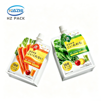 Pochette à fond plat avec bec verseur, impression en héliogravure de qualité alimentaire, pour jus de légumes, yaourt, gelée liquide, emballage pour aliments pour bébés