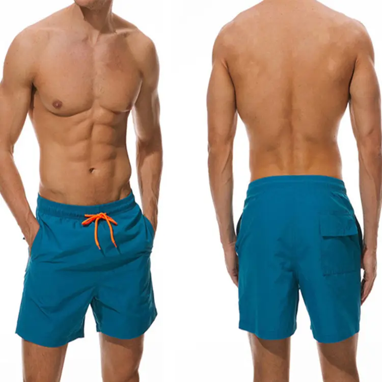 Shorts de praia com cordão, short casual clássico para o verão, estampado, secagem rápida
