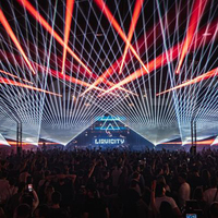 IP65 R-8 6W équipement d'éclairage extérieur scène animation spectacle projecteur dj disco pour boîte de nuit pleine couleur rgb dmx512 lumière laser