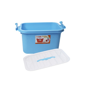 Storage <b>Box</b> Lid Portable Organizer Eco Friendly PP Virgin Material <b>Stackable</b> Lightweight 6L Capacity Airtight Multipurpose - Product Image 2