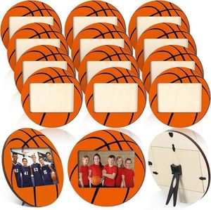 Supplier Sports Style <b>Wooden</b> Photo <b>Frame</b>, Soccer/Basketball Shaped <b>Picture</b> Holder, Birthday Gift for Kids & Teen Sports Fans - Product Image 1