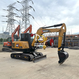 รถขุดขนาดเล็กแบบใช้แล้ว SY60C กับเครื่องยนต์ Kubota รถขุดดินรถขุดซาน่า SY26U มือสอง SY35U SY95C SY75C SY60C - Product Image 6