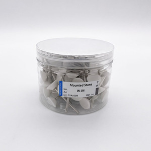 100 pezzi Per confezione W-04 13 frese in pietra dentarie bianche da laboratorio in metallo composito da laboratorio - Product Image 2