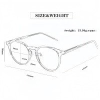 Nuevo Marco de gafas Retro transparente TR90 gafas negras mujeres y hombres moda Anti luz azul bloqueo gafas para lectura