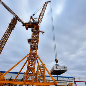 Grúa Torre con Pluma Oscilante DHL3300, Capacidad de 220 Toneladas, Equipo de Elevación Pesada para Ingeniería de Energía Eólica - Product Image 1