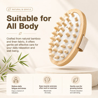 Paleta de Masaje de Bambú de Marca Privada con Agarre Cómodo para Tiendas de Bienestar, Minoristas de Productos de Belleza y Regalos Promocionales