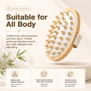 Paleta de Masaje de Bambú de Marca Privada con Agarre Cómodo para Tiendas de Bienestar, Minoristas de Productos de Belleza y Regalos Promocionales - Product Image 3