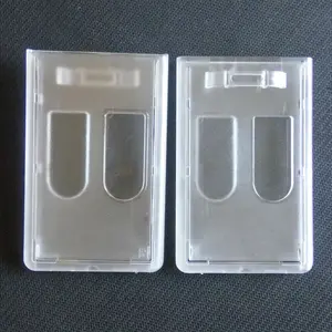 Sıcak satış ticaret kart tutucu kimlik kartı tutucu kart tutucu plastik şeffaf akrilik iş kart tutucu