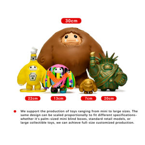 Statua Personalizzata di <span class=keywords><strong>Personaggi</strong></span> Cartoon 3D in PVC, Design 2D Personalizzabile, Modellino da Collezione, Scultura - Product Image 3