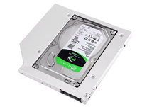 Adaptateur pour disque dur SSD SATA3, 9.5mm, en aluminium, cd/dvd-rom, avec baie optique, deuxième plateau HDD pour ordinateur portable