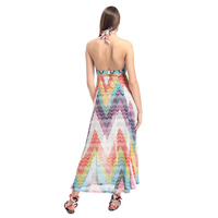 Robe de Plage Longue en Soie Imprimé Animal Profond V Sexy, Kaftan de Plage pour Femme – Fabrication Chinoise