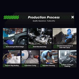 Kit carrosserie large en fibre de carbone pour <span class=keywords><strong>Ferrari</strong></span> <span class=keywords><strong>SF90</strong></span> – Kit complet de mise à niveau avec jupes latérales et diffuseur arrière – Offre spéciale - Product Image 2