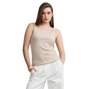 Camiseta sin mangas para mujer de la colección Resort, ajustada, ligera, para verano, camisa de moda, colores y tallas personalizadas, OEM - Product Image 1