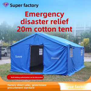 Tente de secours Oxford de 20 m² pour situations d'urgence, abri isolé pour <span class=keywords><strong>le</strong></span> camping, imperméable, pour les situations d'urgence en plein air - Product Image 1