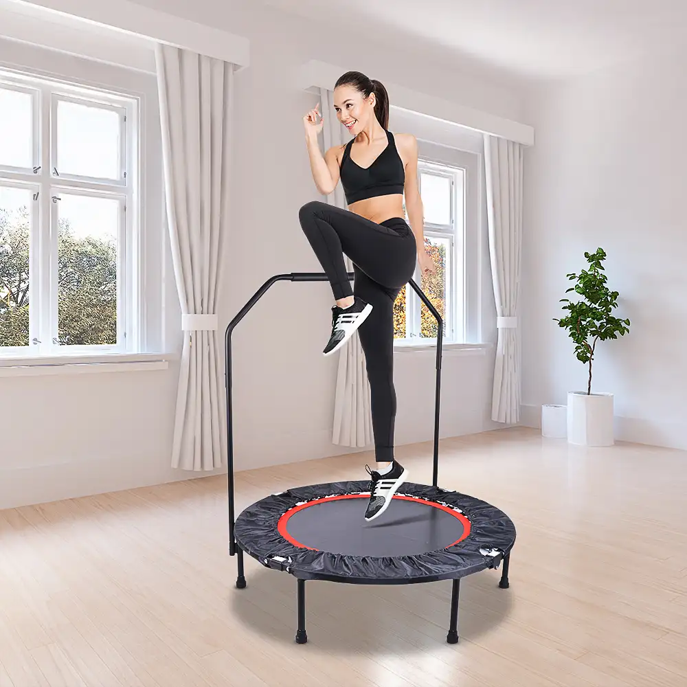 Minitrampolín de Fitness para adultos, cama elástica de cuerda elástica para saltar, hinchable, para interiores, gran oferta