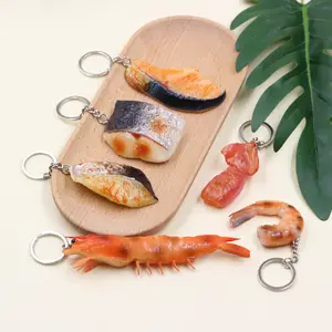 Imitation Food Charms Keyring PVC Key Chain Car Key Holder Key Rings Backpack Hanging Ornament