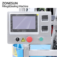 Machine de remplissage et de scellage verticale automatique à haute vitesse ZONESUN ZS-FP220 pour pâte alimentaire, sauce épaisse, sachet