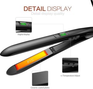 Plancha y Rizador de Pelo Profesional 2 en 1 con Pantalla LCD de Temperatura, Placas de Cerámica de 230°C, Calentamiento Rápido y Protección contra Sobrecalentamiento para Uso Doméstico - Product Image 3