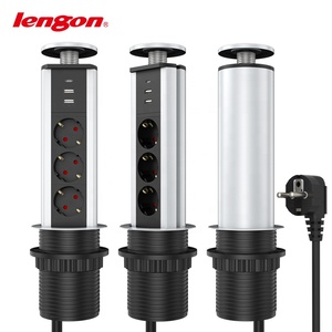 Ce RoHS Đức nhà bếp chuyển đổi Pop 3-Way điện máy tính để bàn phổ Ổ cắm ổ cắm - Product Image 3