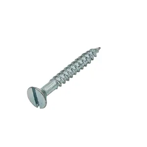 Taiwan Made DIN97 Wood Screw Flat Head Slotted Screw for Wholesale