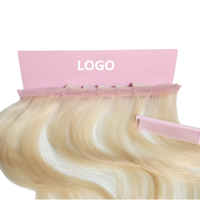 Support mural métallique de qualité supérieure pour extensions capillaires et perruques, avec ventouses, logo personnalisé, 24/34 cm, vente en gros