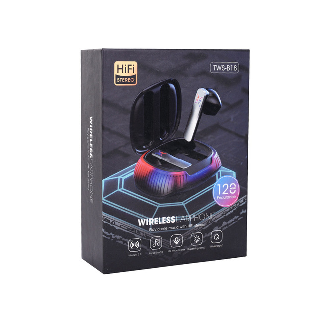 B18 Intelligent Voice Translator TWS Touch Mini Earphone Two Way Multi Language Translation Wireless Earbuds