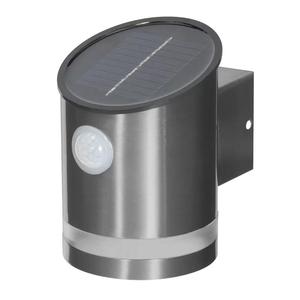 Moderne Zwarte Ip44 Aluminium Bewegingssensor Buiten Led Vaste Neerwaartse Muur Hek Zonne-Verlichting Voor Tuin Dimbaar - Product Image 6