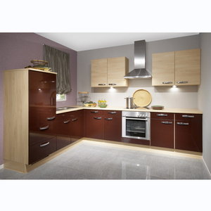 Hiện đại có độ bóng cao màu gương bóng cửa tủ bếp tủ ý tưởng với đảo - Product Image 5