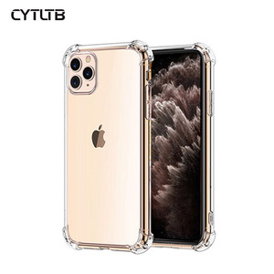 CYTLTB 1,5mm alta cubierta transparente para iPhone 11 caso <span class=keywords><strong>claro</strong></span> Tpu transparente del teléfono móvil de la caja del teléfono celular para el caso de iPhone - Product Image 1