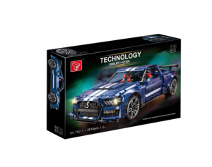 Ford Must ang Shelby GT500-supercoche de carreras, modelo de bloques de construcción, juego técnico, juguetes furiosos, regalos - Product Image 1