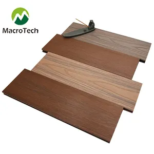 ألواح أرضيات جديدة من خشب الساج للأماكن الخارجية مصنوعة من مزيج من البلاستيك والخشب المشتت والبلاستيك المستخدم في الأماكن الخارجية