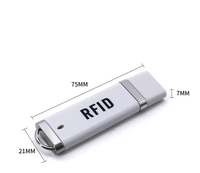 Lector de Tarjetas RFID Mini USB Plug and Play, Sin Controlador, 125kHz 13.56MHz para Android y PC