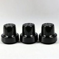 Emballage plastique, bouchon à vis côtelé de 47 mm, bouteille de lessive liquide, fermeture en plastique avec bouchon intérieur