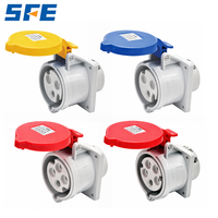 Prise de courant industrielle SFE IEC60309 IP44 IP67 étanche monophasée triphasée 220-380V 240-415V 3 4 5 pôles