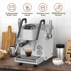 เครื่องชงกาแฟเอสเพรสโซ่คาปูชิโน่แบบกึ่งอัตโนมัติ 4 in 1 พร้อมเครื่องบดเมล็ดกาแฟ สแตนเลสสตีล ขายส่ง - Product Image 5