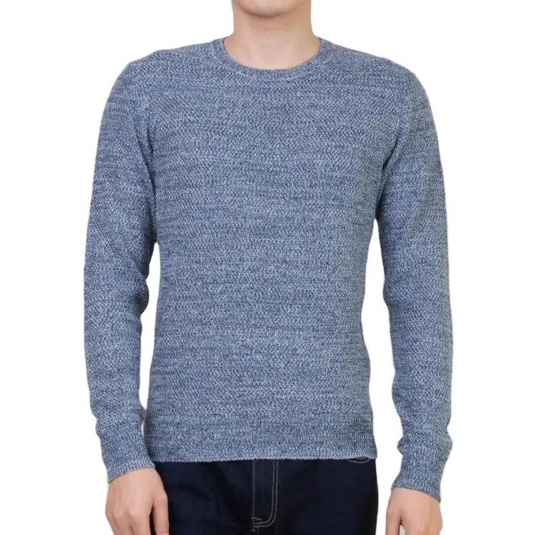 Good sale cozy skin-friendly 100% cotton fabric warm custom print knit sweater