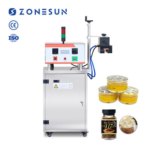 เครื่องปิดฝาขวดพลาสติกแบบอัตโนมัติ ZONESUN ZS-FK6000 ระบบทำความเย็นด้วยน้ำ พร้อมเครื่องซีลฟอยล์อะลูมิเนียมแบบเหนี่ยวนำต่อเนื่อง - Product Image 1