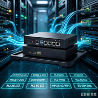 Routeur pare-feu mini N150 4xI226V 2.5G LAN, compatible avec le stockage NVMe, MikroTik ROS, PfSense, OPNsense, 5G WiFi6, DDR5