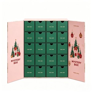 Scatola Sorpresa Misteriosa All'ingrosso, Set Calendario dell'Avvento Natalizio Personalizzato da 24 Giorni, Scatola Regalo <span class=keywords><strong>di</strong></span> <span class=keywords><strong>Natale</strong></span> e Capodanno con Inchiostro <span class=keywords><strong>di</strong></span> Soia - Product Image 4