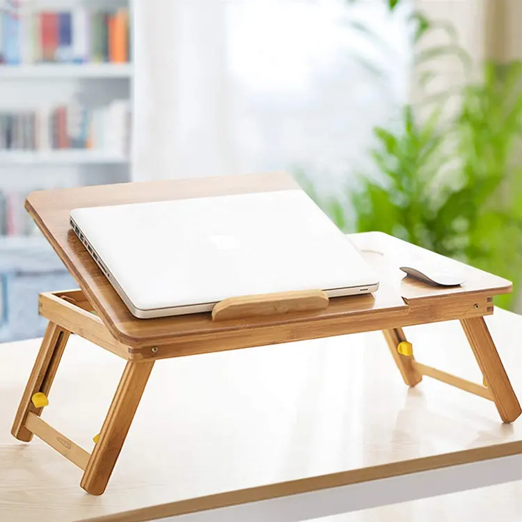 Escrivaninha قابلة للتخصيص قابلة للطي مكتب طاولة اللفة المحمولة من الشركة المصنعة في الصين ارتفاع قابل للتعديل لسرير المنزل والمكتب