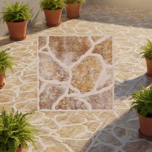 <span class=keywords><strong>Carrelage</strong></span> en céramique émaillée à motif irrégulier <span class=keywords><strong>antidérapant</strong></span> 400x400mm pour villa et école - Product Image 1