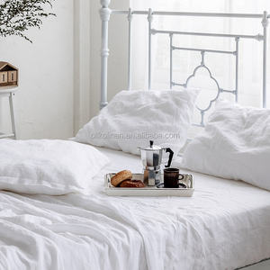 Ensemble <span class=keywords><strong>de</strong></span> literie en lin européen naturel 100% lin français, ensemble <span class=keywords><strong>de</strong></span> couette en lin pur, ensemble <span class=keywords><strong>de</strong></span> draps plats et ajustés, vente en gros - Product Image 1