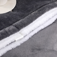 Lot en stock de couverture électrique naturelle Sherpa en flanelle de haute qualité pour couverture chauffante électrique lavable en machine