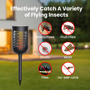 Cho dayoung vườn có thể sạc lại ngọn lửa năng lượng mặt trời ngọn đuốc không thấm nước IPX4 muỗi Killer đèn Bug Zapper cho bay côn trùng ABS materia - Product Image 3