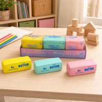 Jouet Squishy en forme de bâton de beurre, à pétrir, anti-stress, avec son couineur, blocs de construction malléables, cadeau ludique