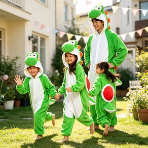 Costume Kigurumi Dinosauro Cartone Animato per Bambini e Adulti, Tuta <span class=keywords><strong>Pigiama</strong></span> Intera per Feste di Halloween, Cosplay e Spettacoli Teatrali - Product Image 3